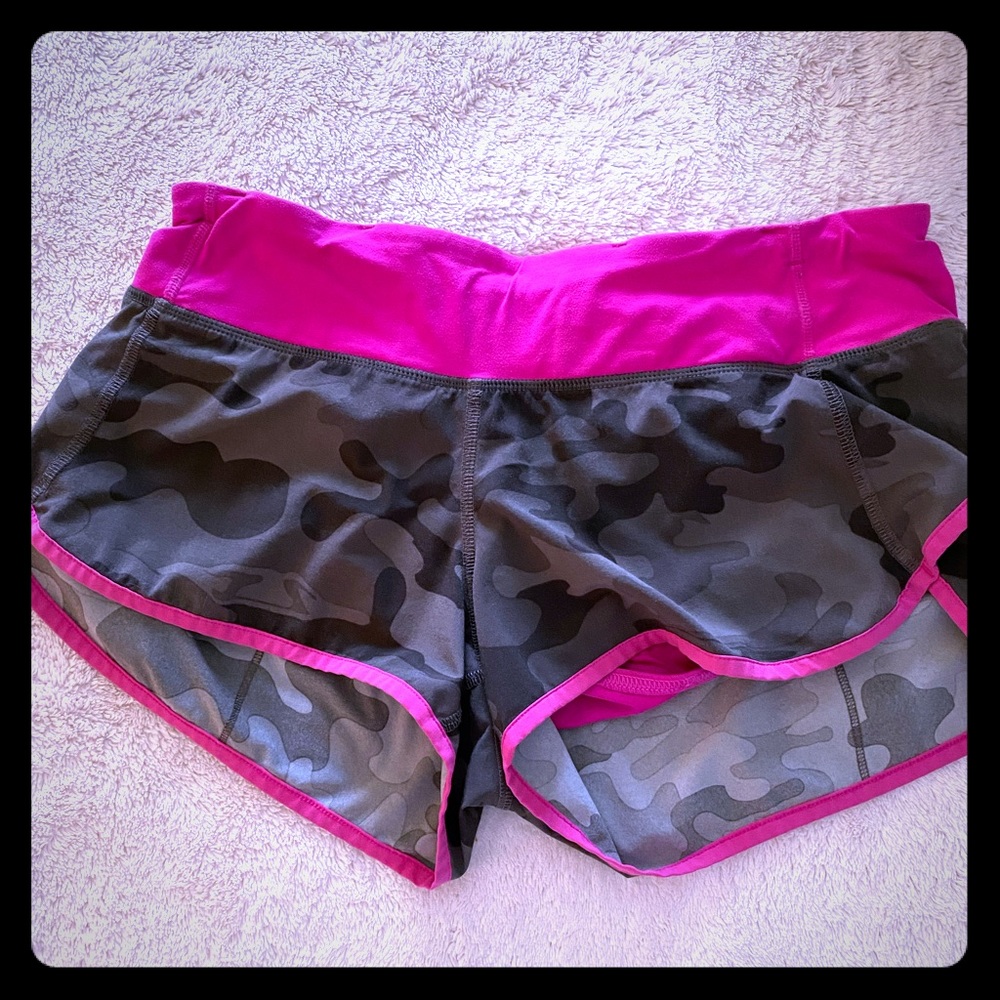 SUPER RARE! Lulumemon hot pink & army shorts